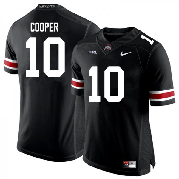 Ohio State Buckeyes #10 Mookie Cooper Men Alumni Jersey Black OSU39574